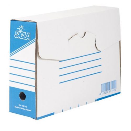 Boite d'archive cartonnée Blanc 10cm SICLA