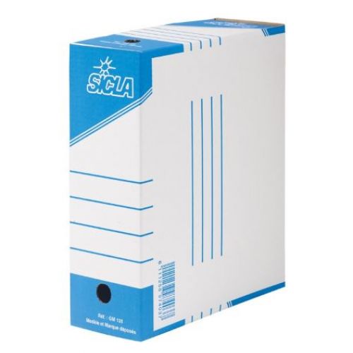 Boite d'archive cartonnée Blanc 13cm SICLA