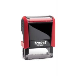 Cachet Personnalisable TRODAT 4911 format empreinte 38 mm x 14 mm 3 lignes