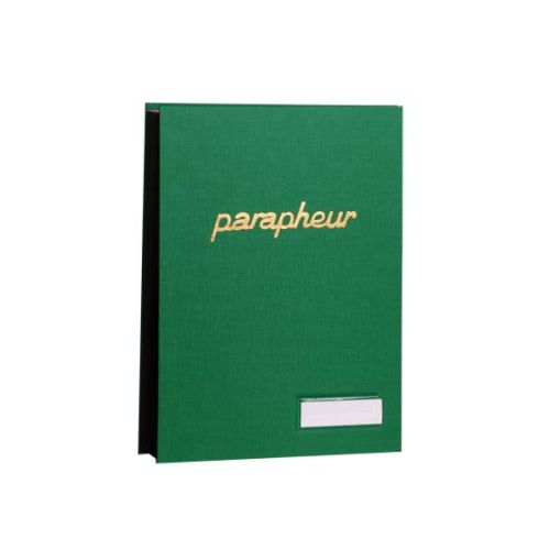 Parapheur luxe de 8 volets 32x24 avec porte étiquette