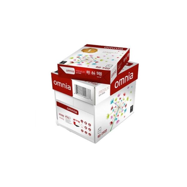 Omnia Ramette 500 feuilles Papiers A4 blanc 80 g (21 x 29,7 cm)