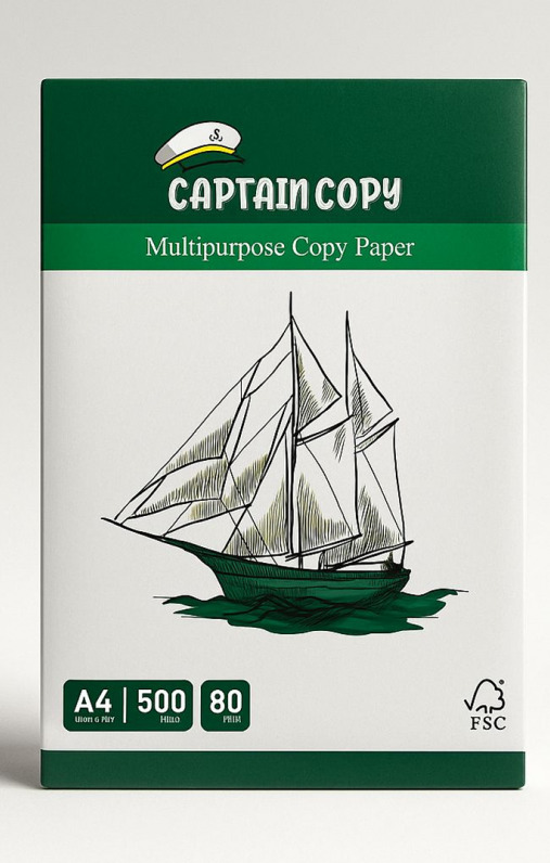 Ramette Papier A4 80g CAPTAN COPY – Papier Blanc Haute Qualité pour Impression et Photocopie