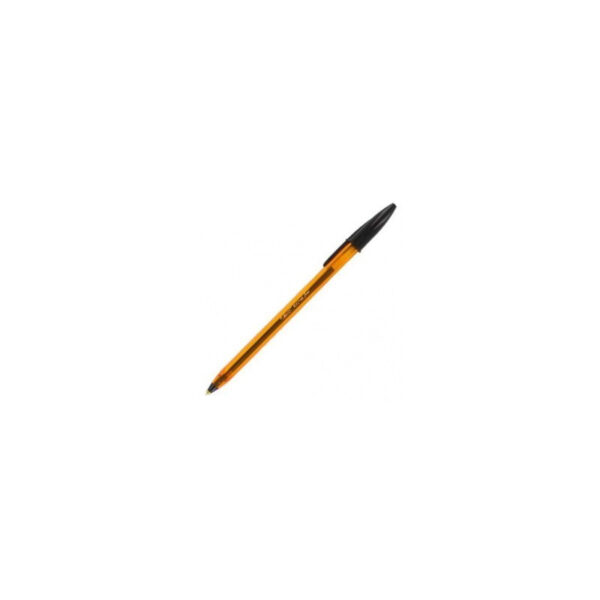 STYLO BILLE BIC ORANGE POINTE FINE NOIR