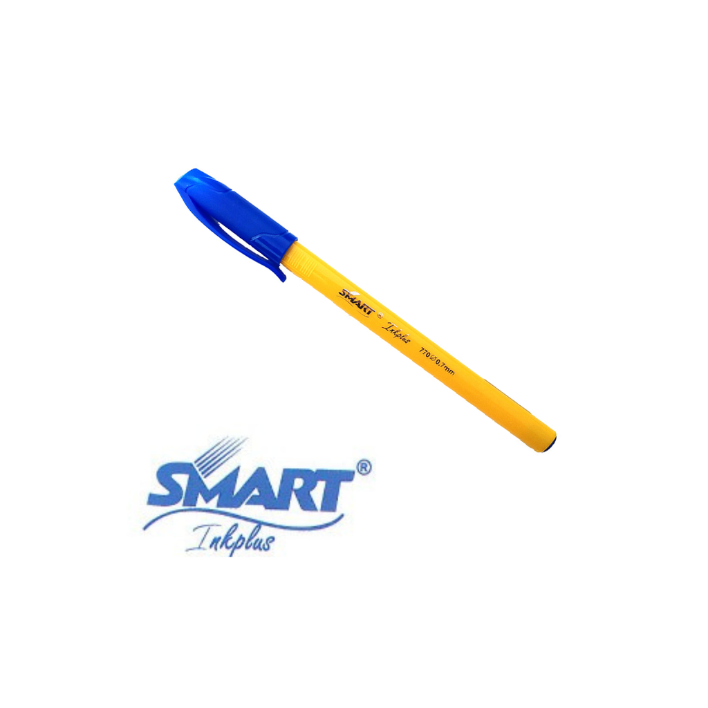 stylo smart inkplus 0.7mm bleu fine